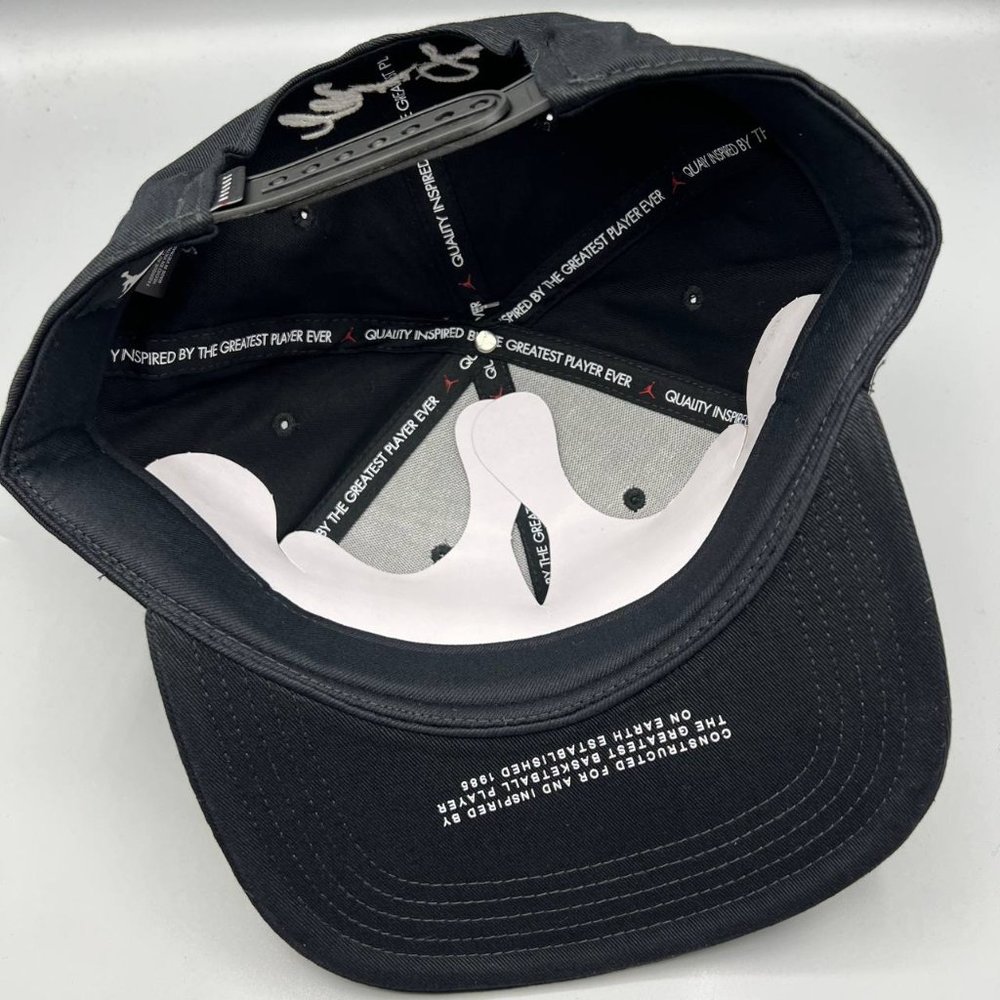 Air Jordan x Clot Jumpman Hat Snapback Cap Black Chicago Bulls with Free Gift - Picture 6 of 11